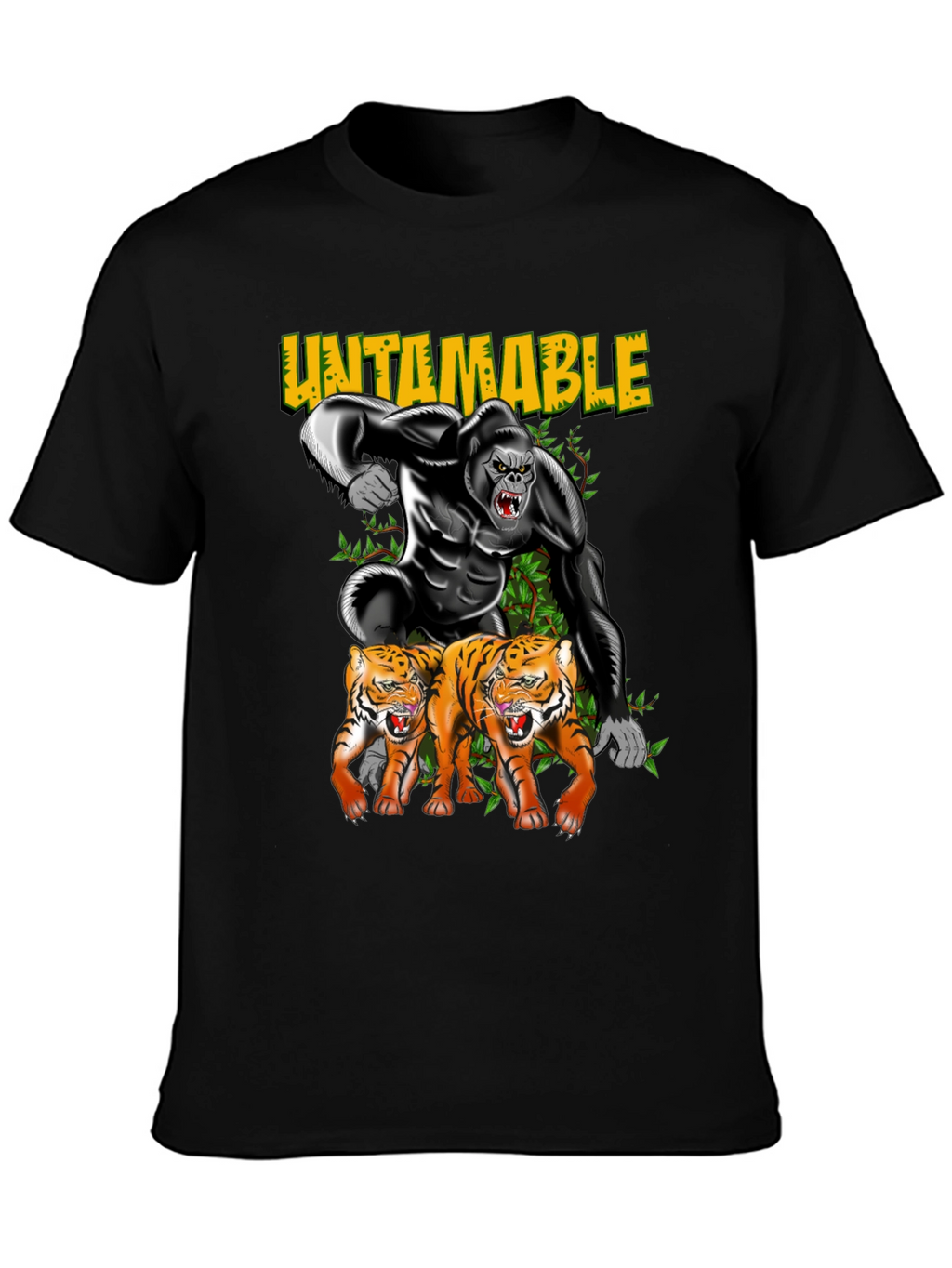 Untamable Gorilla and Tiger Graphic Tee