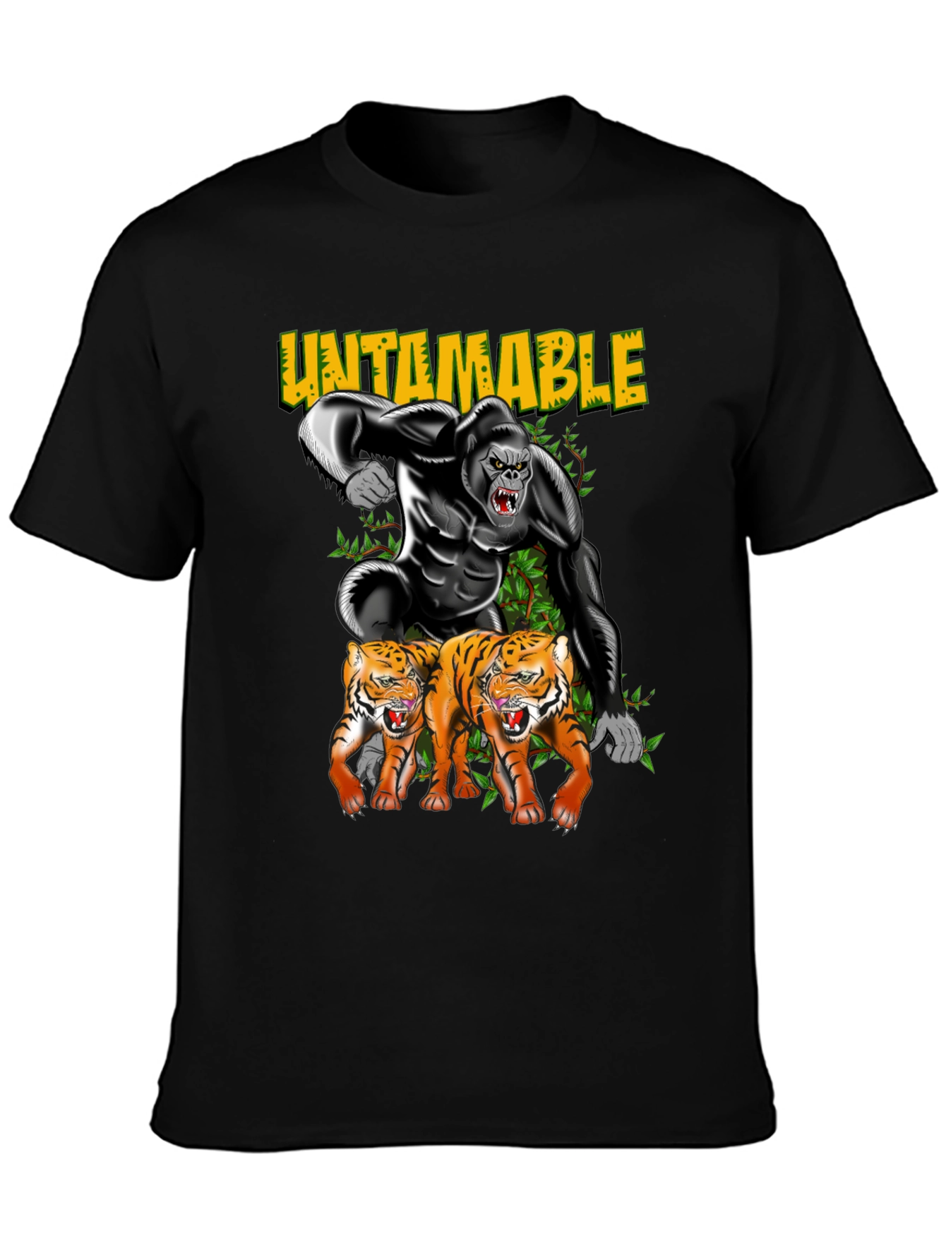 Untamable Gorilla and Tiger Graphic Tee