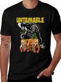 Untamable Gorilla and Tiger Graphic Tee