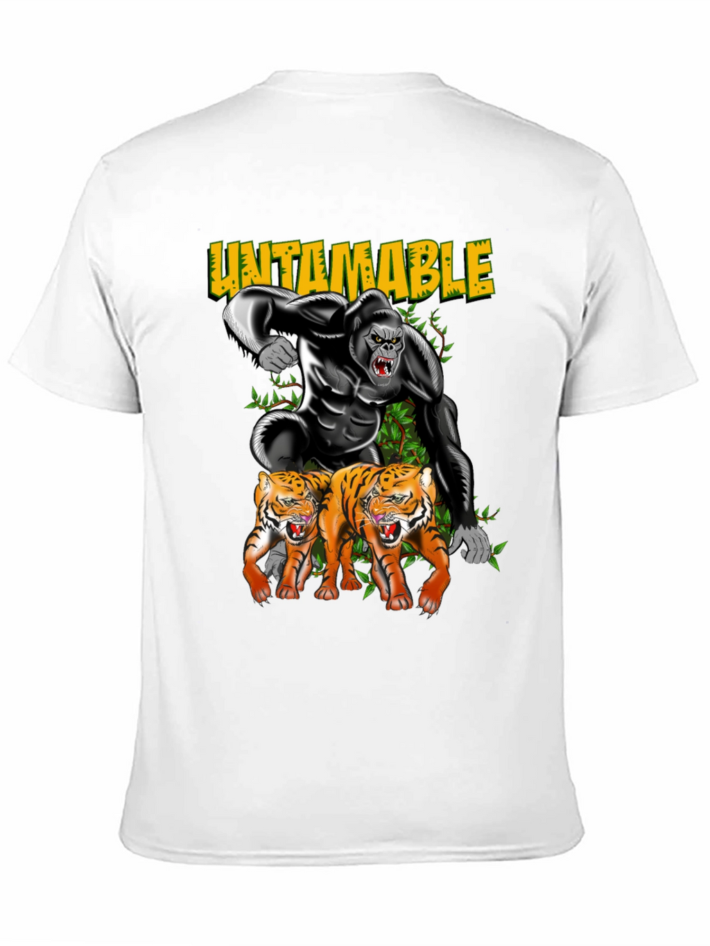 Untamable Gorilla and Tiger Graphic Tee