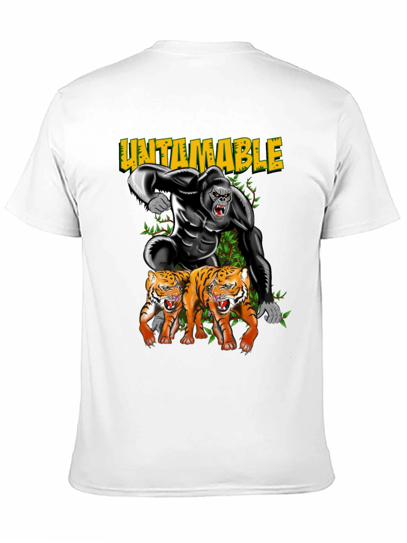 Untamable Gorilla and Tiger Graphic Tee