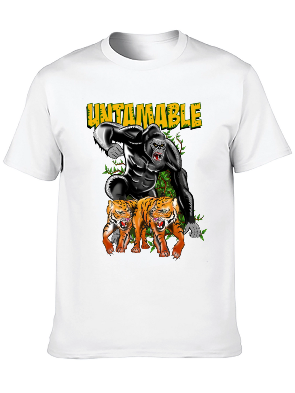 Untamable Gorilla and Tiger Graphic Tee