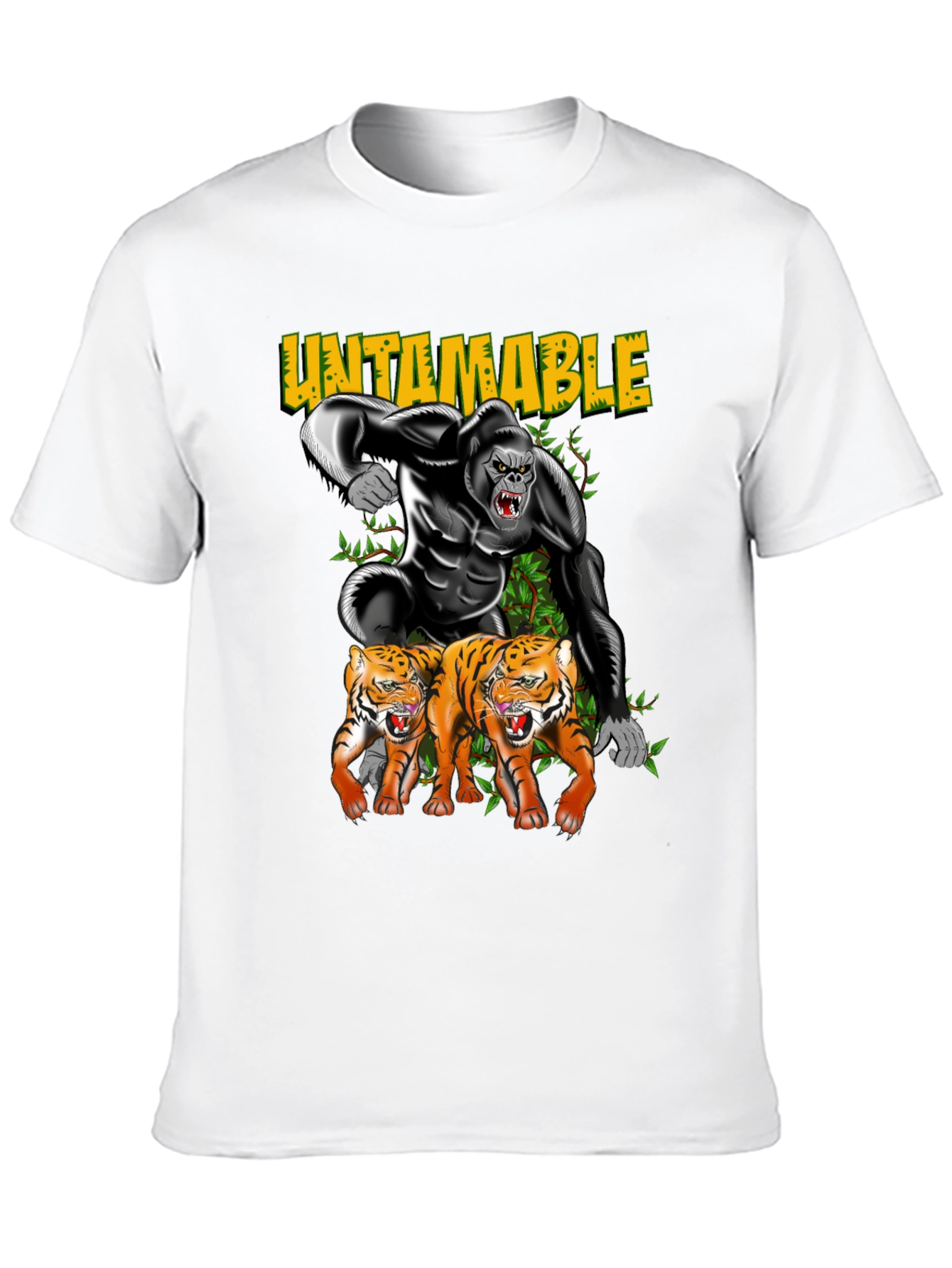 Untamable Gorilla and Tiger Graphic Tee