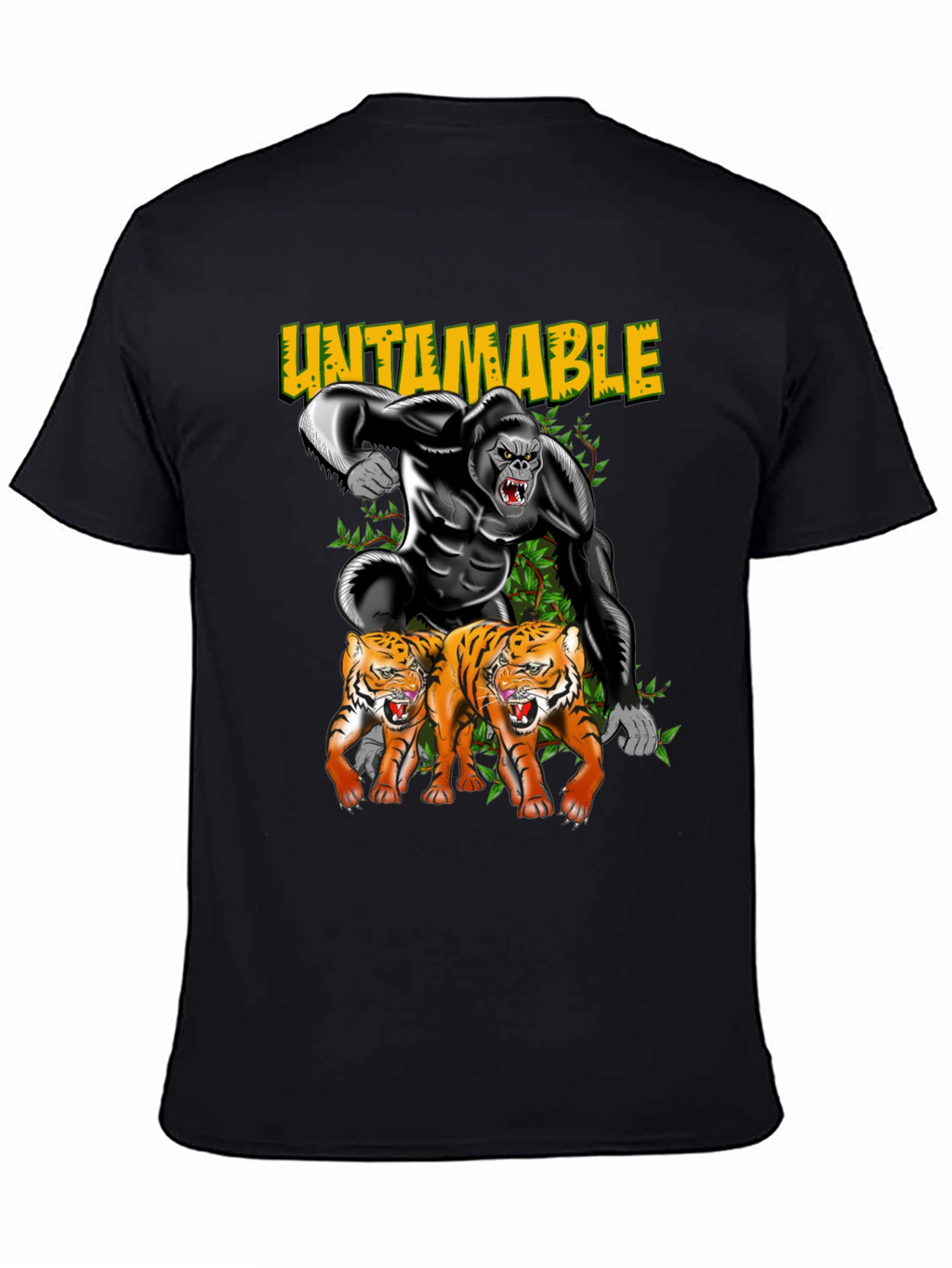Untamable Gorilla and Tiger Graphic Tee