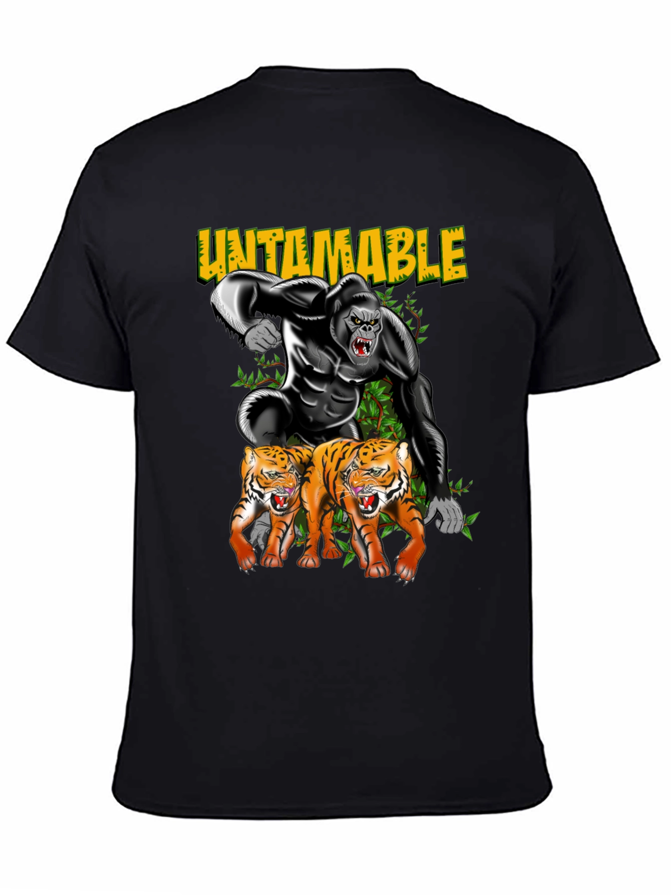 Untamable Gorilla and Tiger Graphic Tee