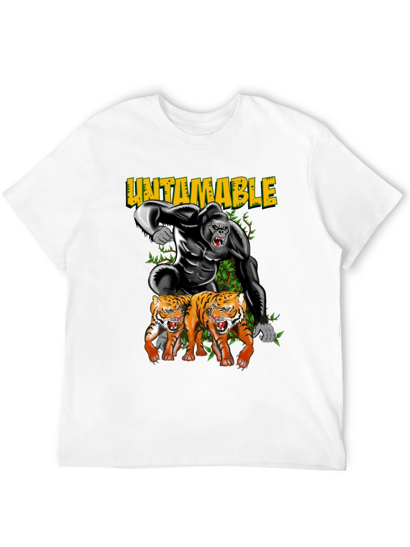 Untamable Gorilla and Tiger Graphic Tee
