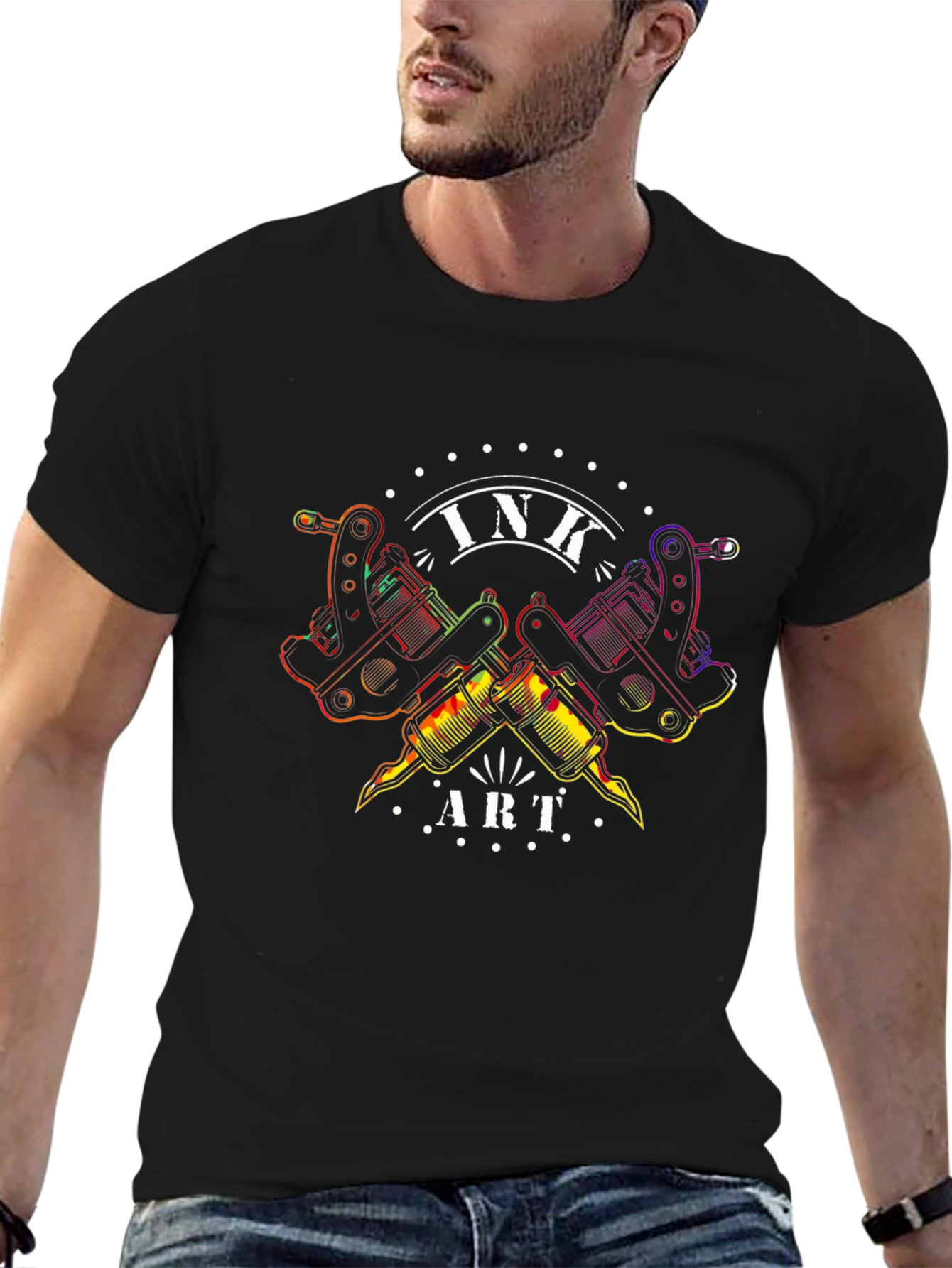 Ink Art Graphic T-Shirt - Tattoo Artist Style