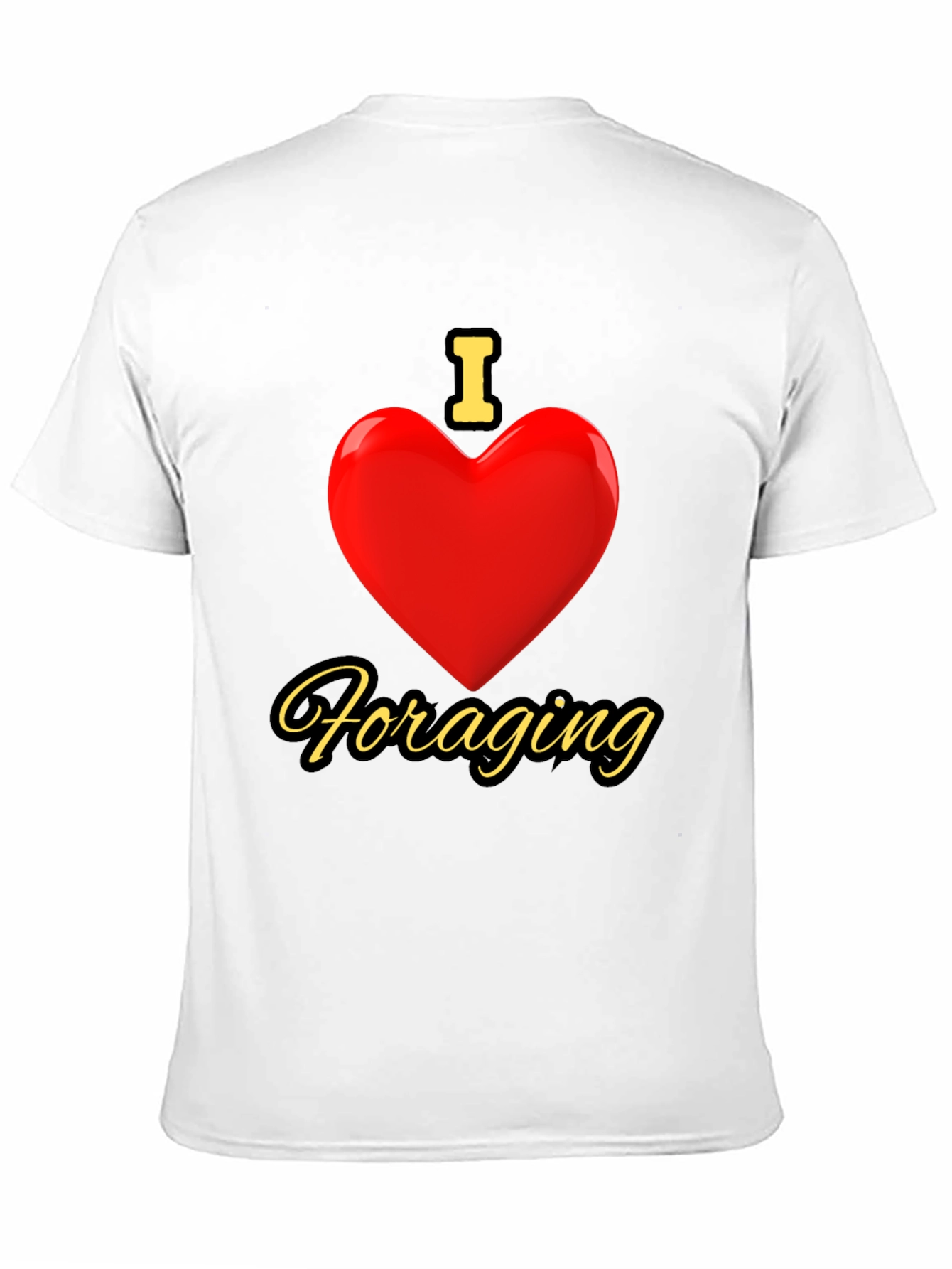 I Love Foraging Black T-Shirt