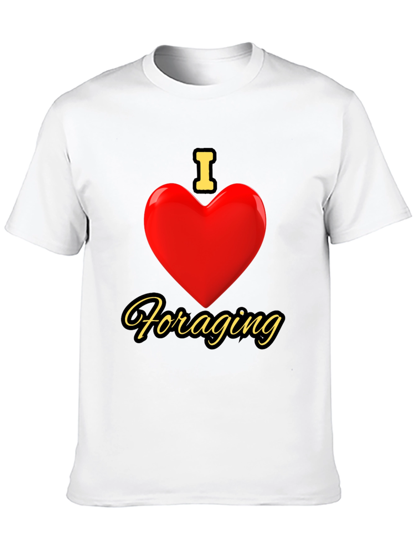 I Love Foraging Black T-Shirt
