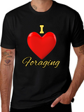 I Love Foraging Black T-Shirt