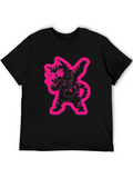 Dabbing Cat Graphic Tee - Cool Black T-Shirt