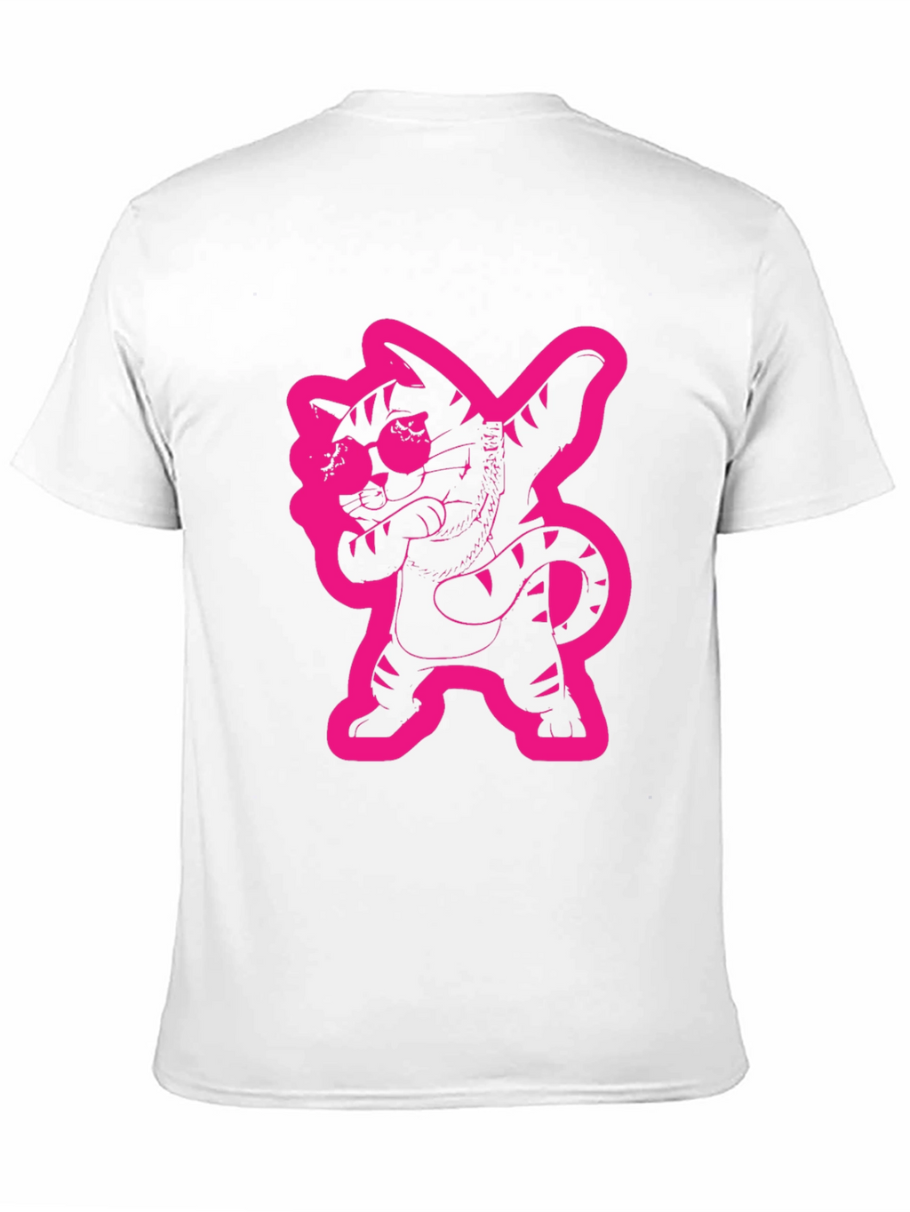 Dabbing Cat Graphic Tee - Cool Black T-Shirt