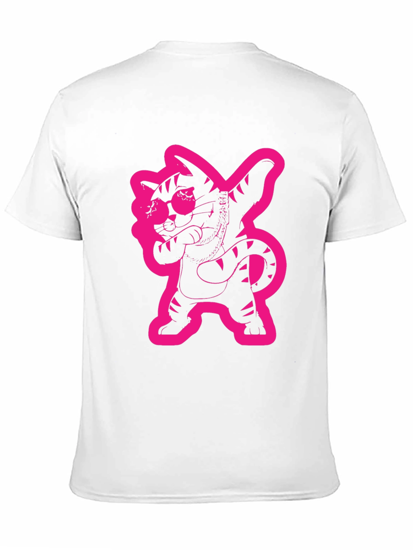 Dabbing Cat Graphic Tee - Cool Black T-Shirt