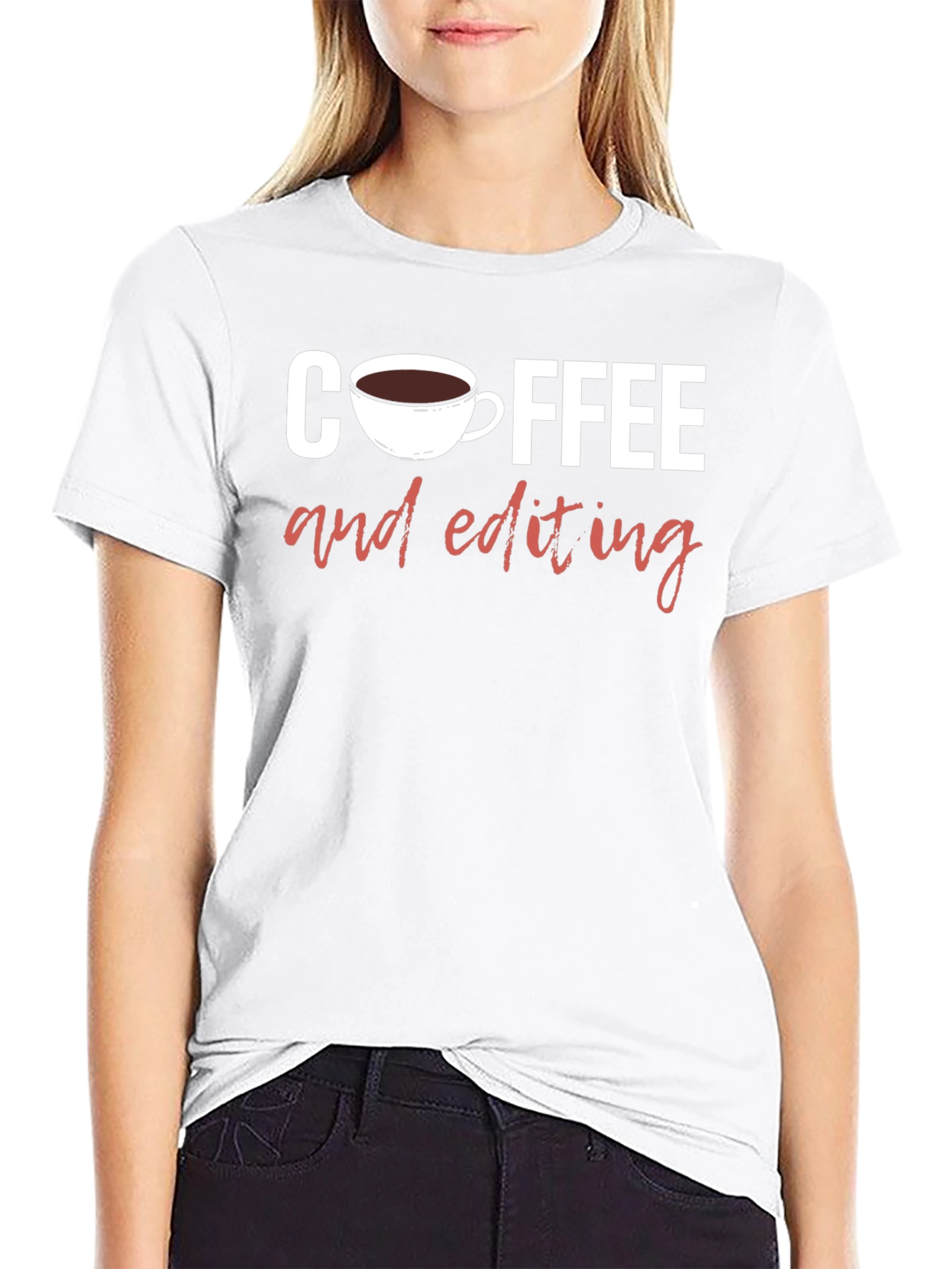 Coffee and Editing Graphic T-Shirt