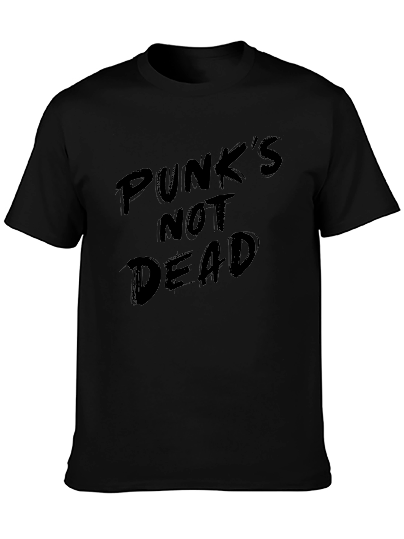 Punks Not Dead Black Graphic Tee