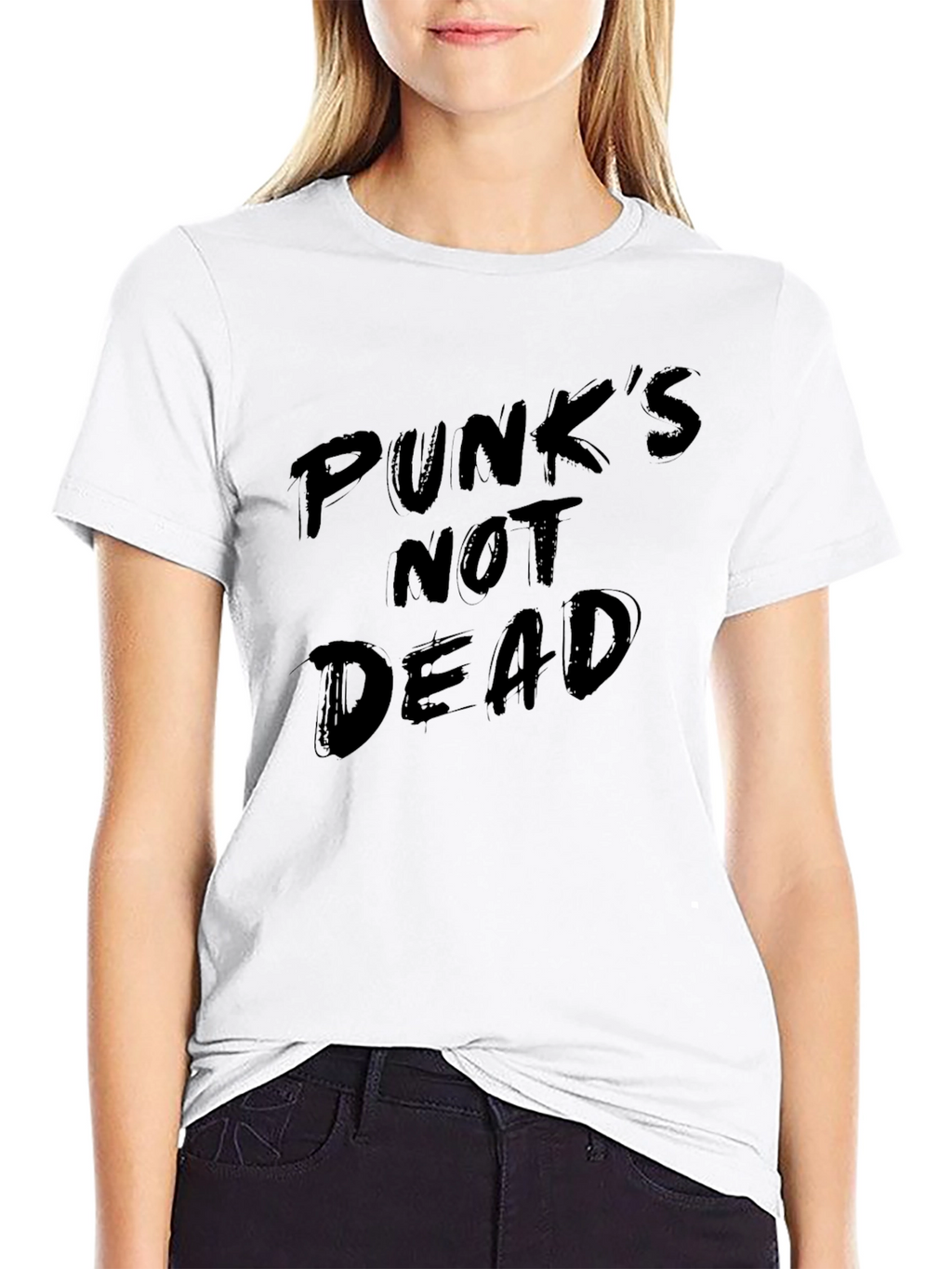 Punks Not Dead Black Graphic Tee