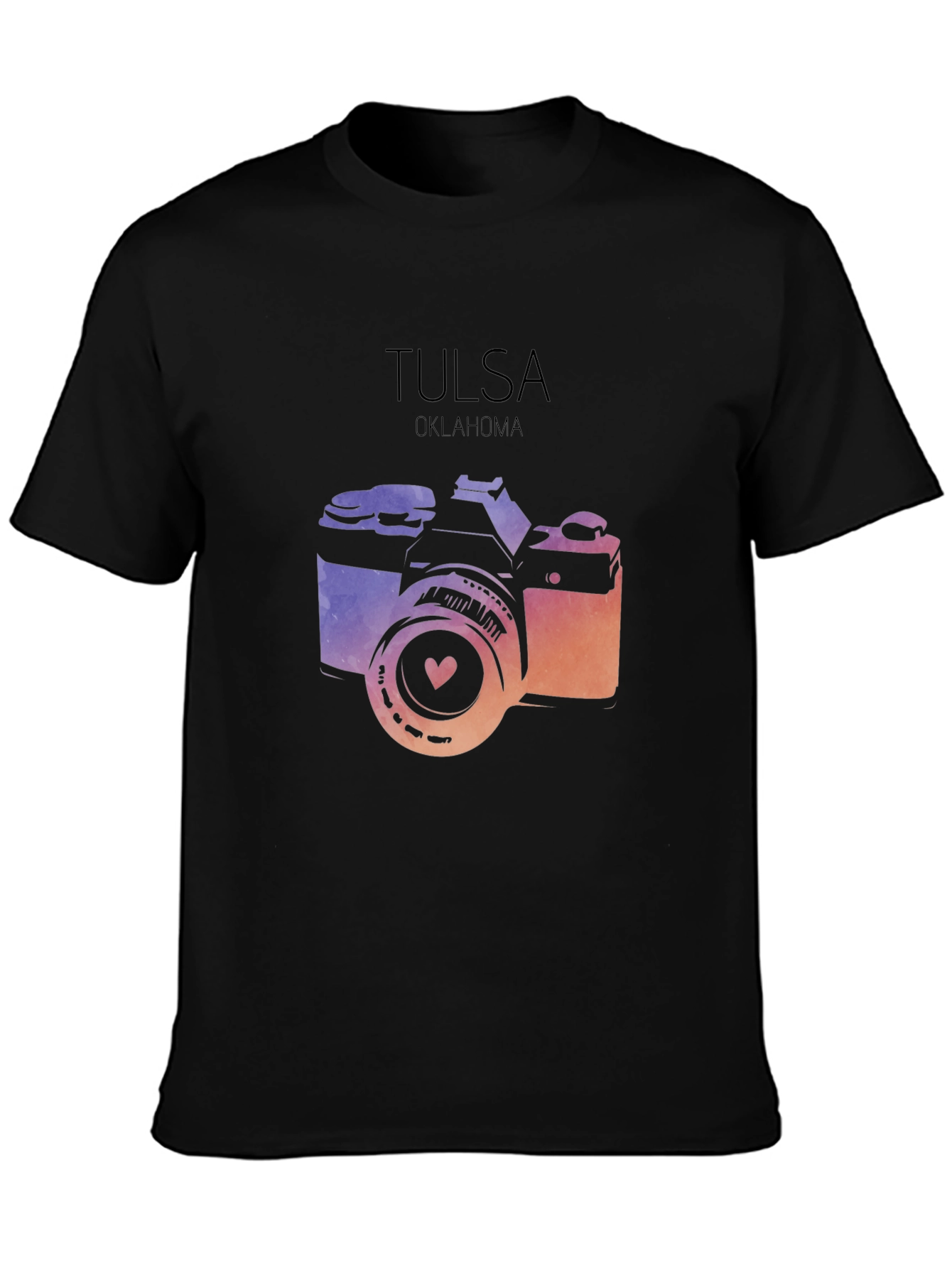 Tulsa Oklahoma Camera Graphic Tee - Stylish City Pride