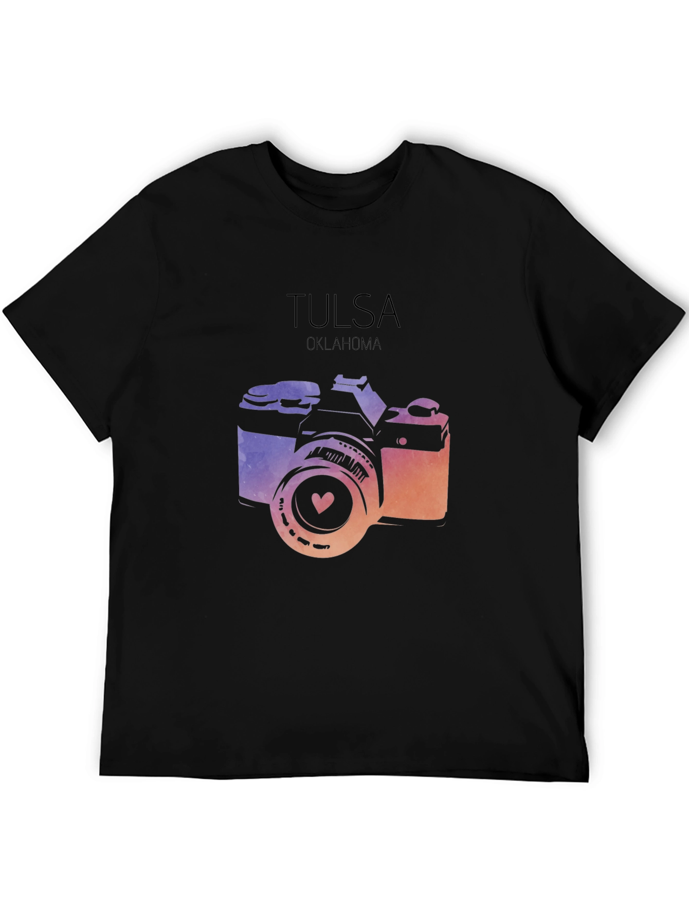 Tulsa Oklahoma Camera Graphic Tee - Stylish City Pride