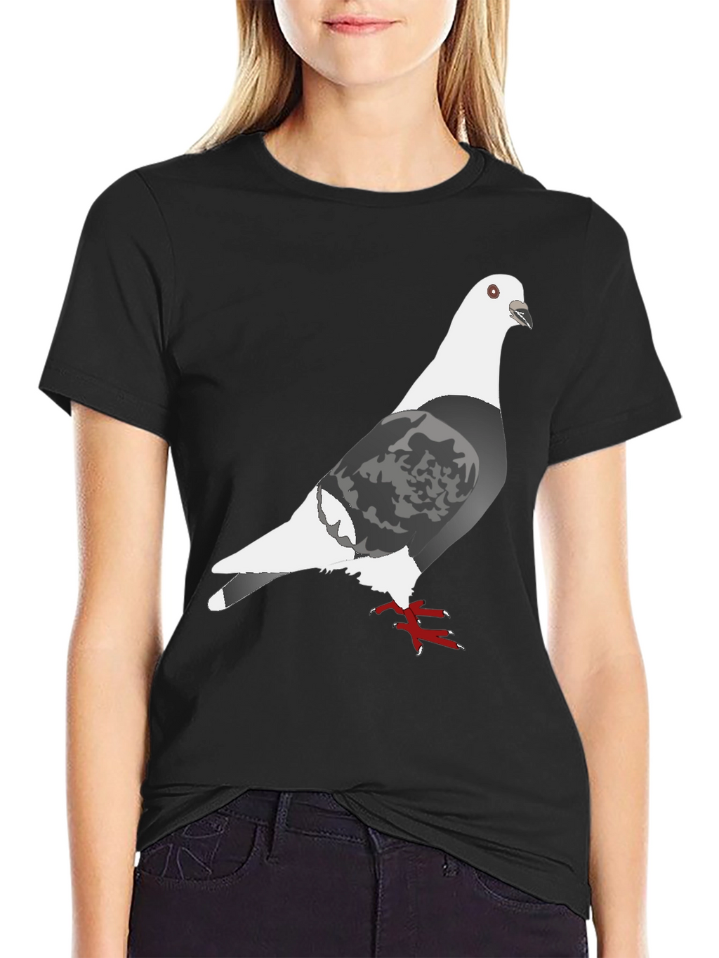 Pigeon Graphic Tee - Unique Bird Design Shirt