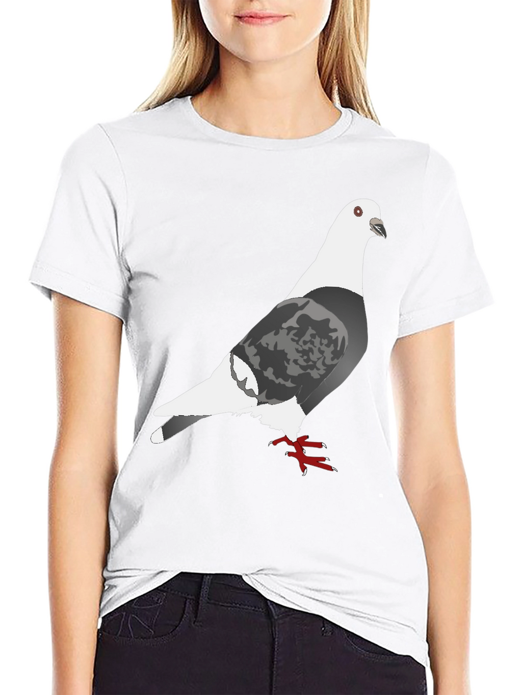 Pigeon Graphic Tee - Unique Bird Design Shirt