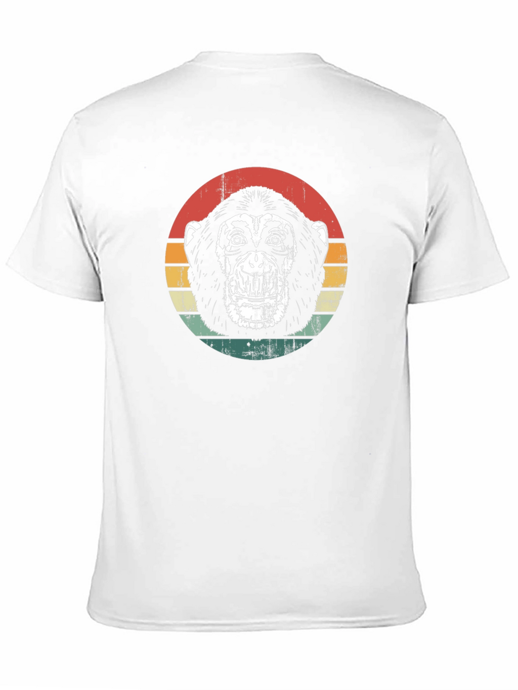 Retro Monkey Graphic Tee - Classic Black T-Shirt