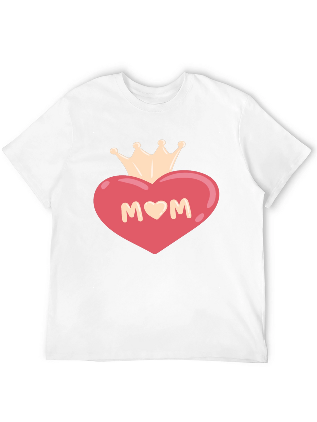Mom Heart Crown Graphic T-Shirt