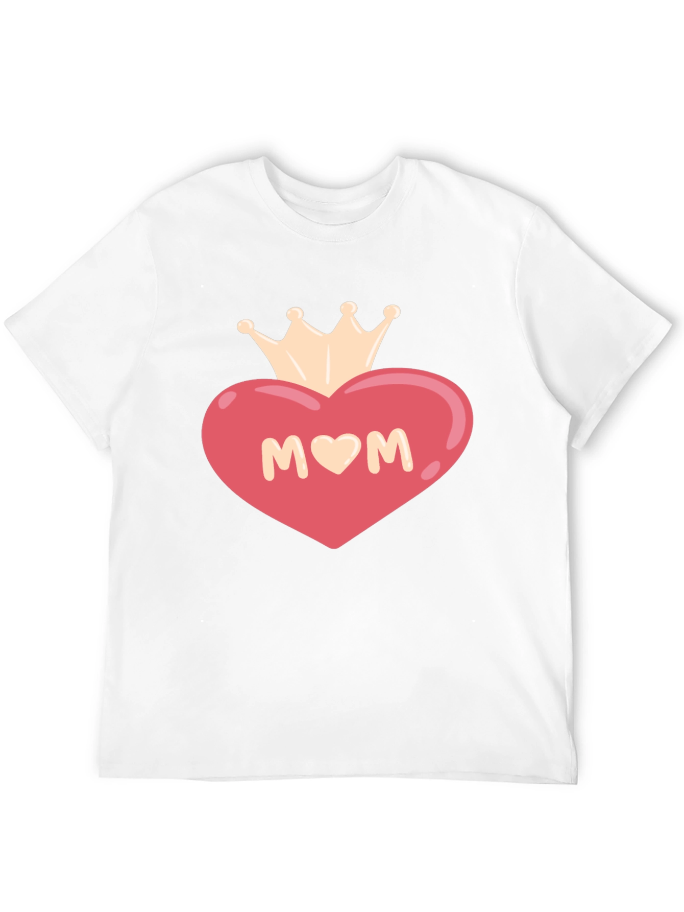 Mom Heart Crown Graphic T-Shirt