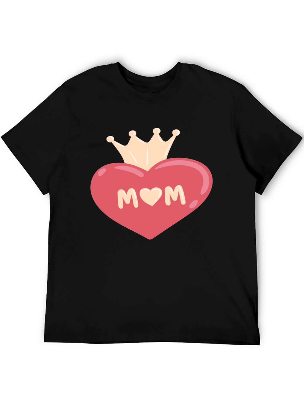 Mom Heart Crown Graphic T-Shirt