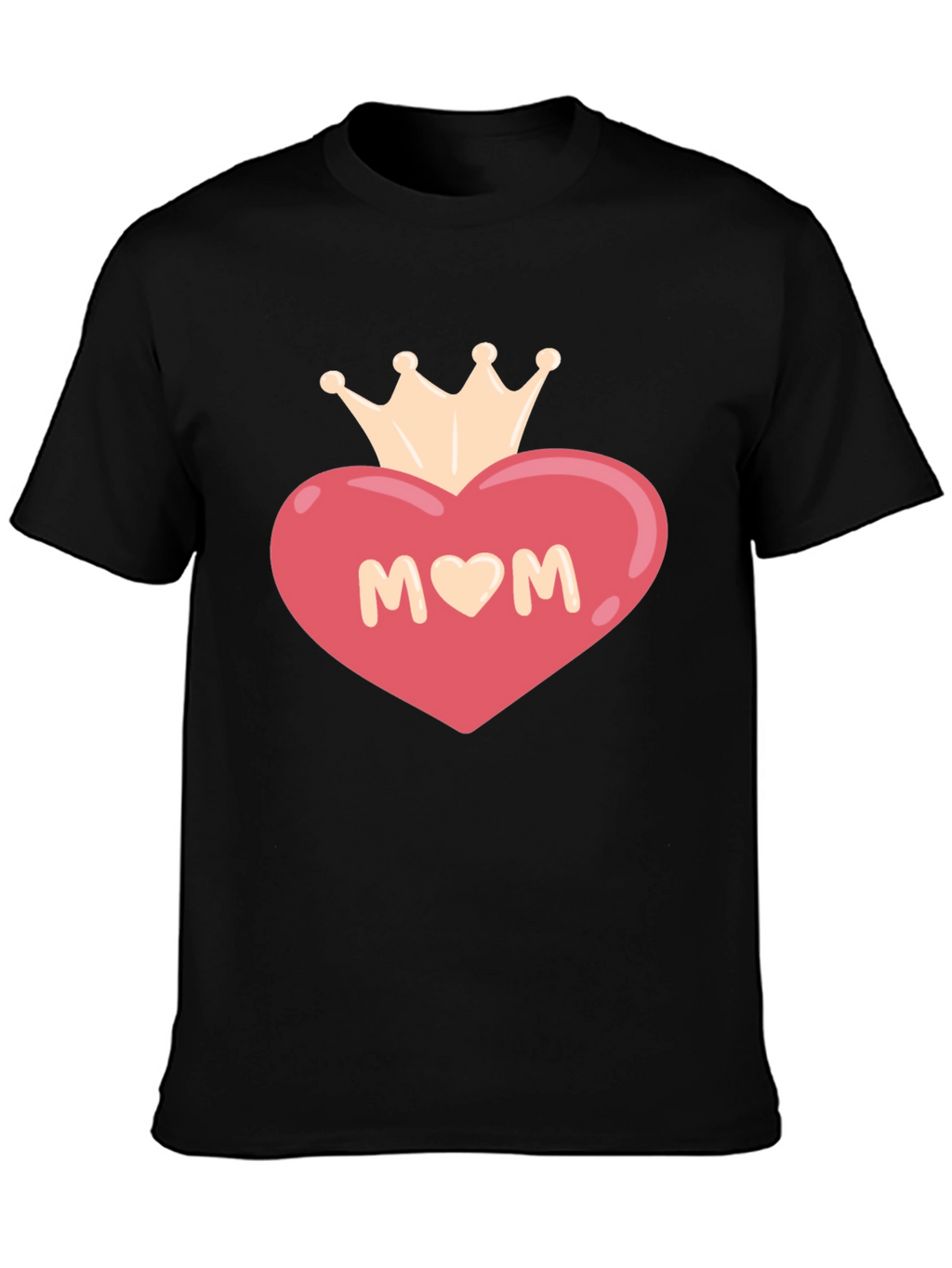 Mom Heart Crown Graphic T-Shirt