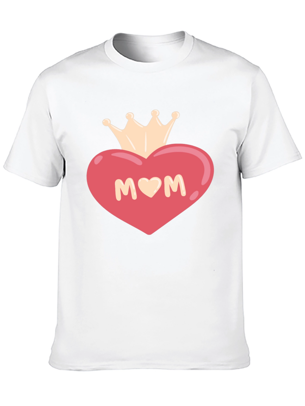 Mom Heart Crown Graphic T-Shirt