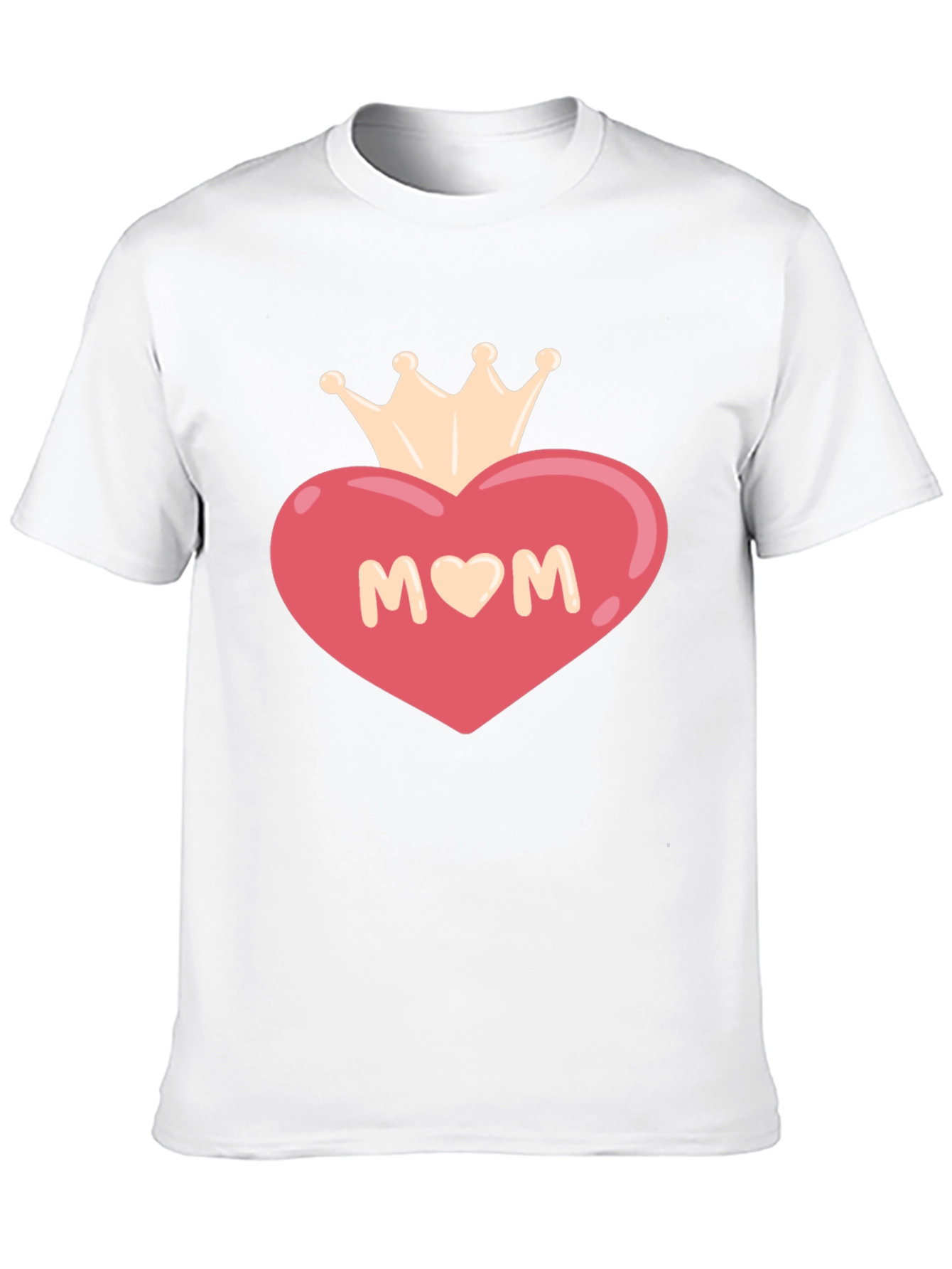Mom Heart Crown Graphic T-Shirt
