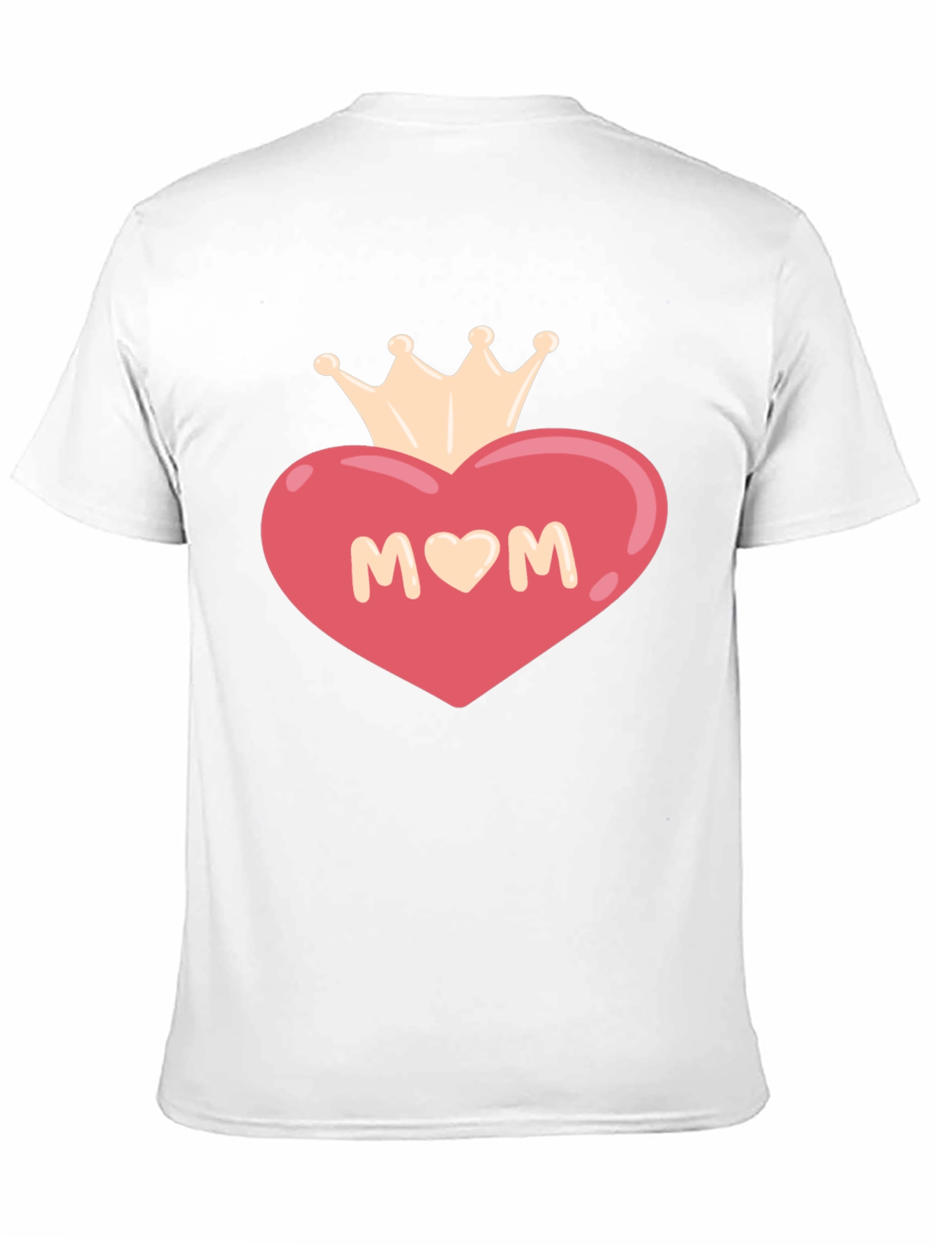 Mom Heart Crown Graphic T-Shirt