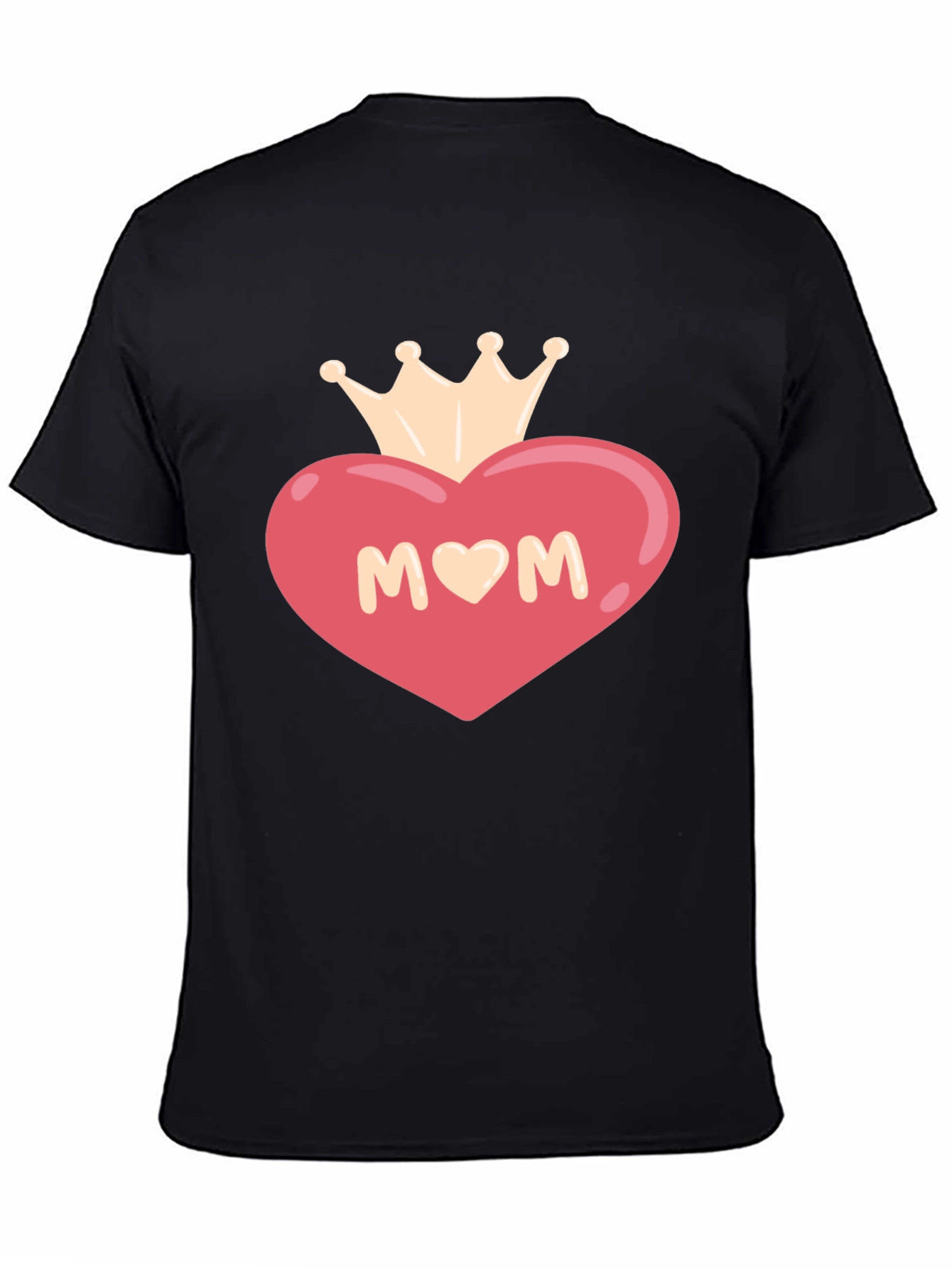 Mom Heart Crown Graphic T-Shirt