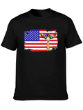 Patriotic Billiards T-Shirt - USA Flag Design