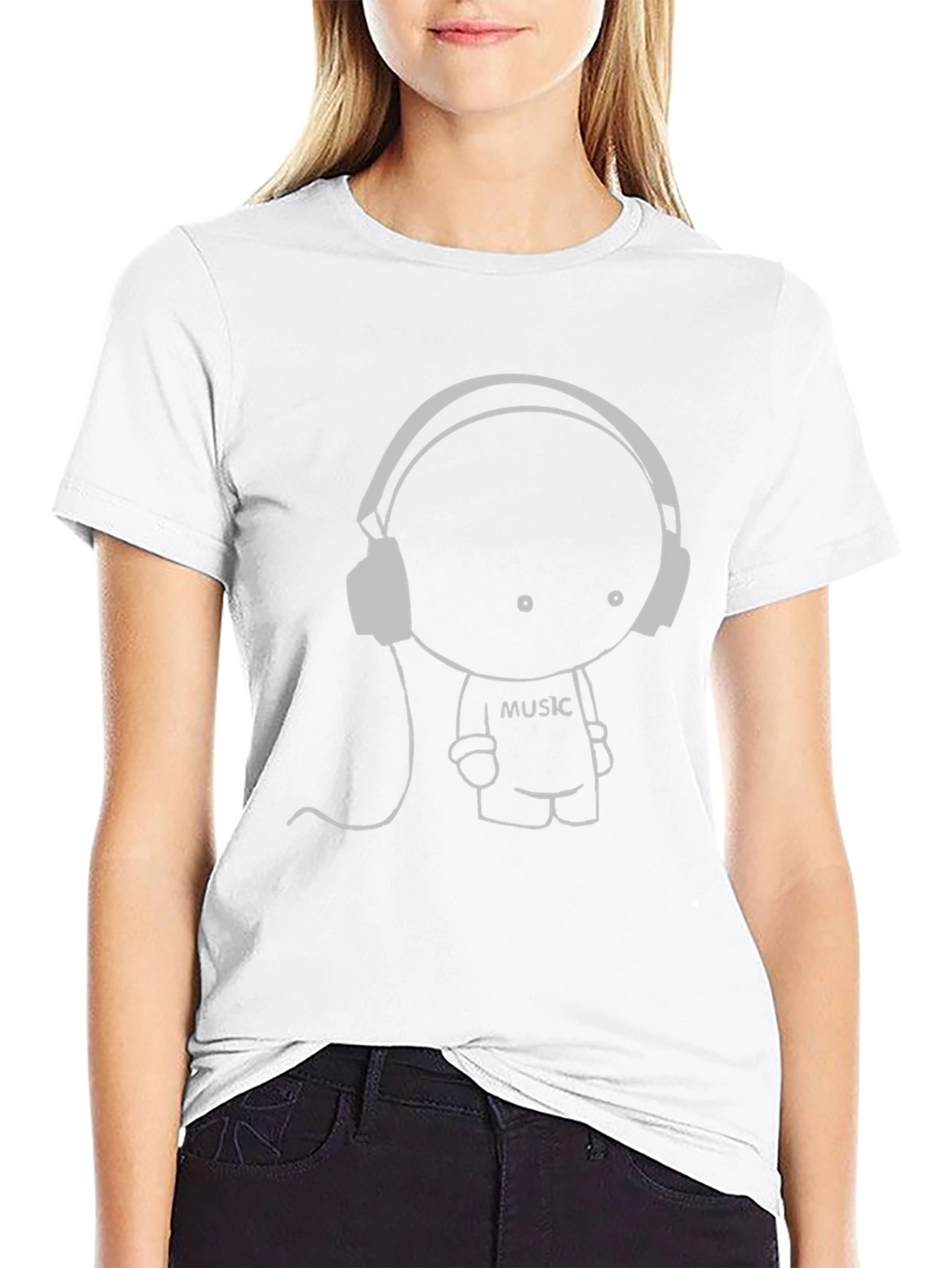 Music Lover Graphic Tee - Black