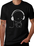 Music Lover Graphic Tee - Black
