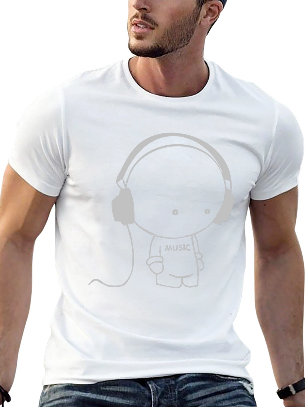 Music Lover Graphic Tee - Black