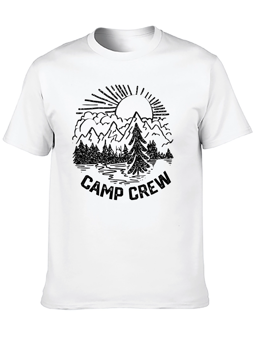 Camp Crew T-Shirt Mountain Graphic Tee