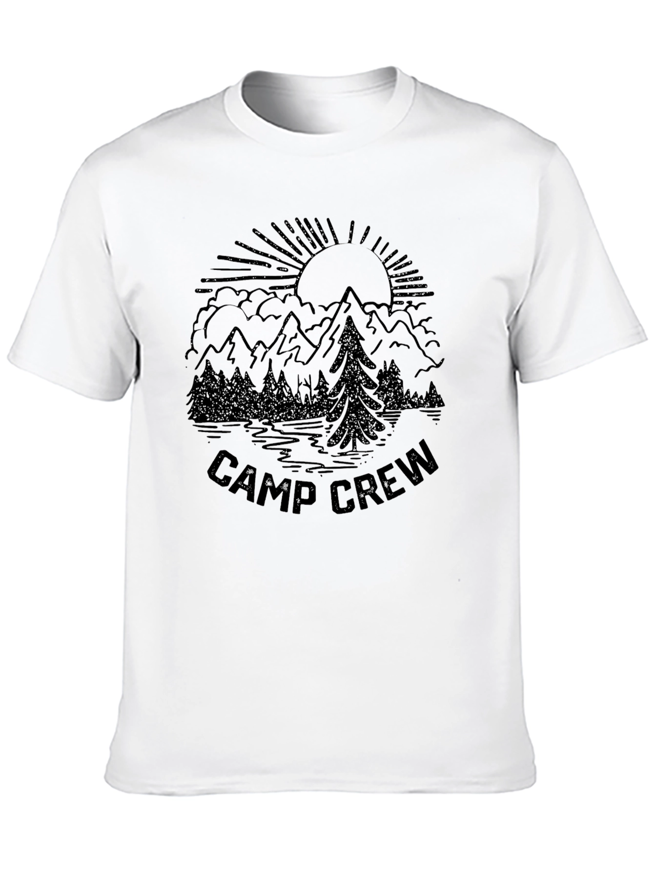 Camp Crew T-Shirt Mountain Graphic Tee