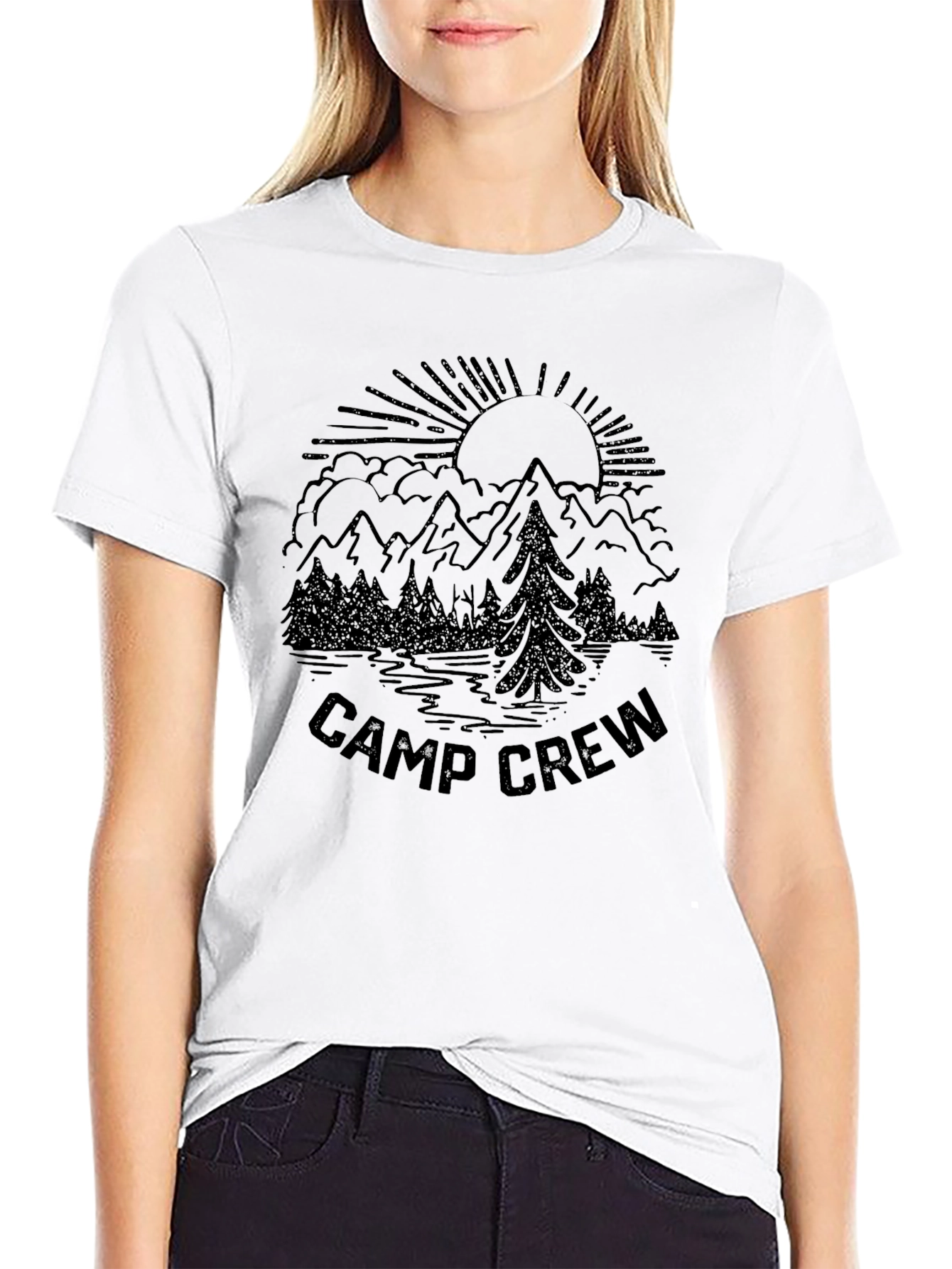Camp Crew T-Shirt Mountain Graphic Tee