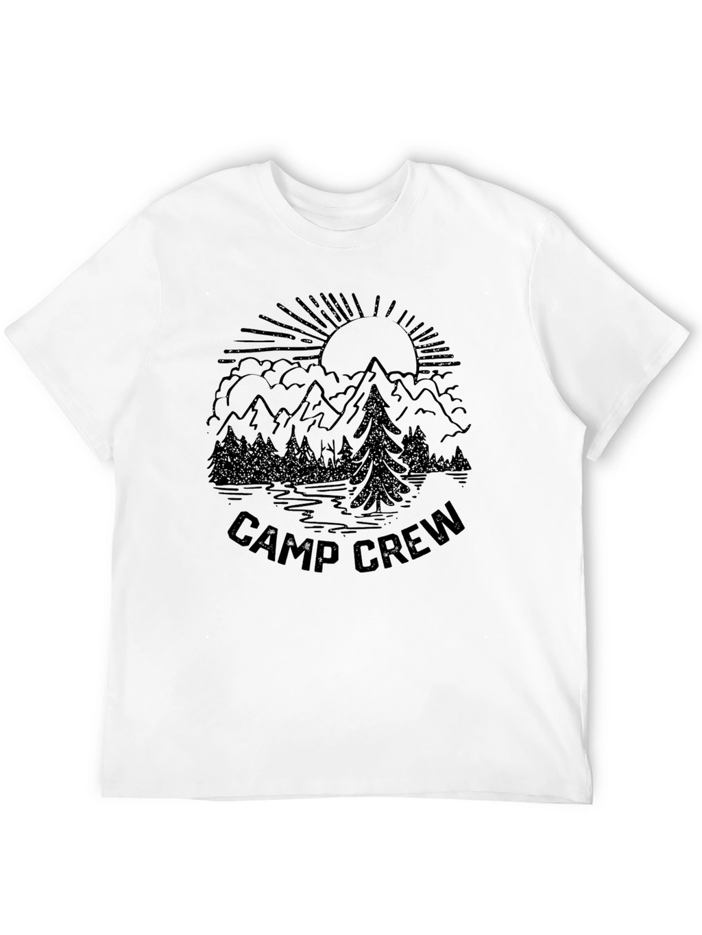 Camp Crew T-Shirt Mountain Graphic Tee