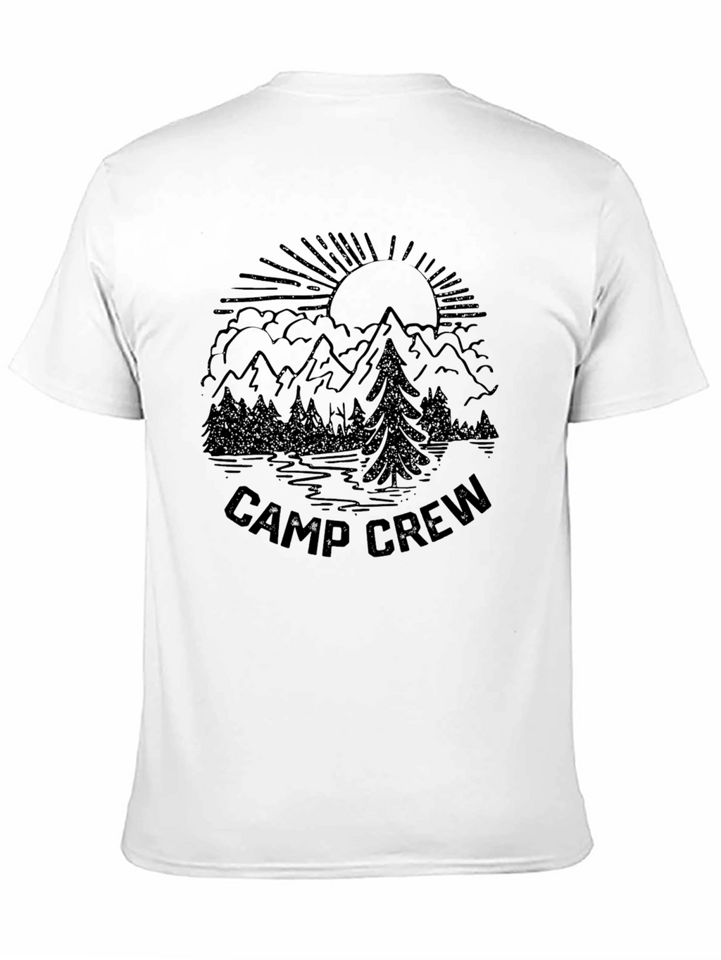 Camp Crew T-Shirt Mountain Graphic Tee