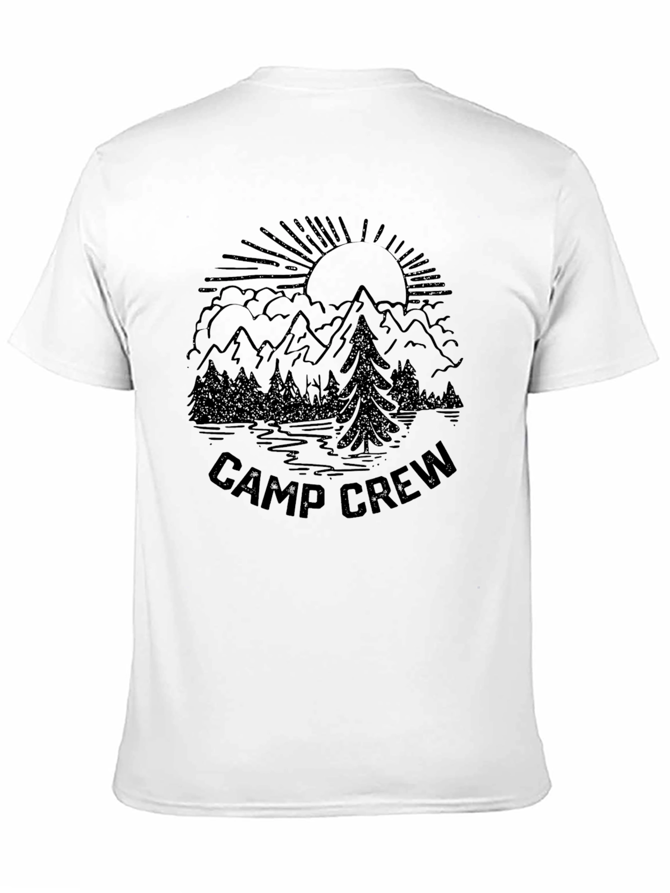 Camp Crew T-Shirt Mountain Graphic Tee