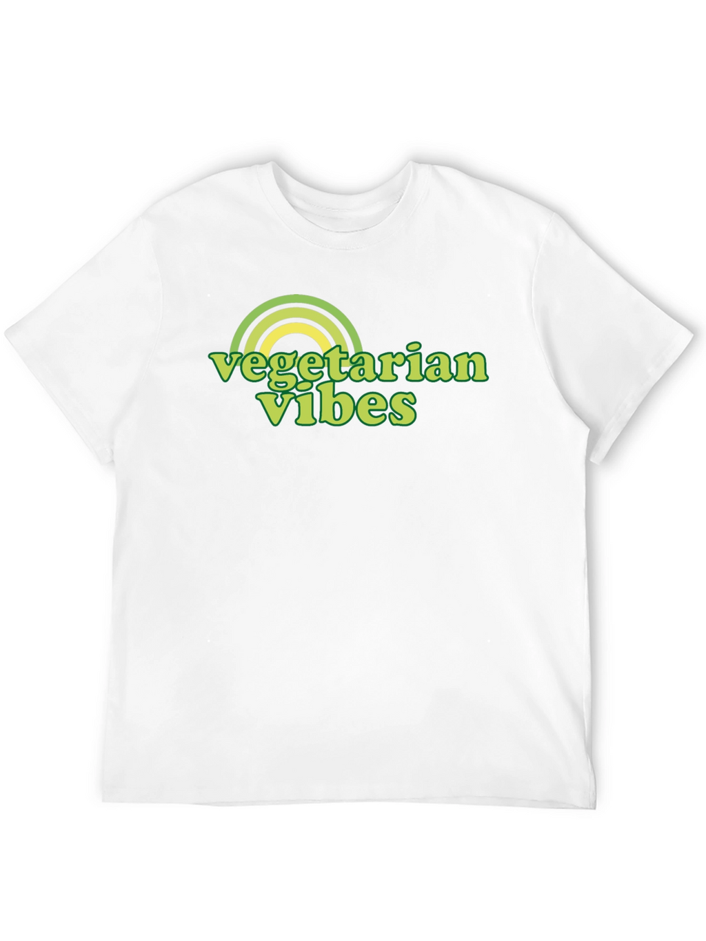 Vegetarian Vibes Graphic Tee - Black