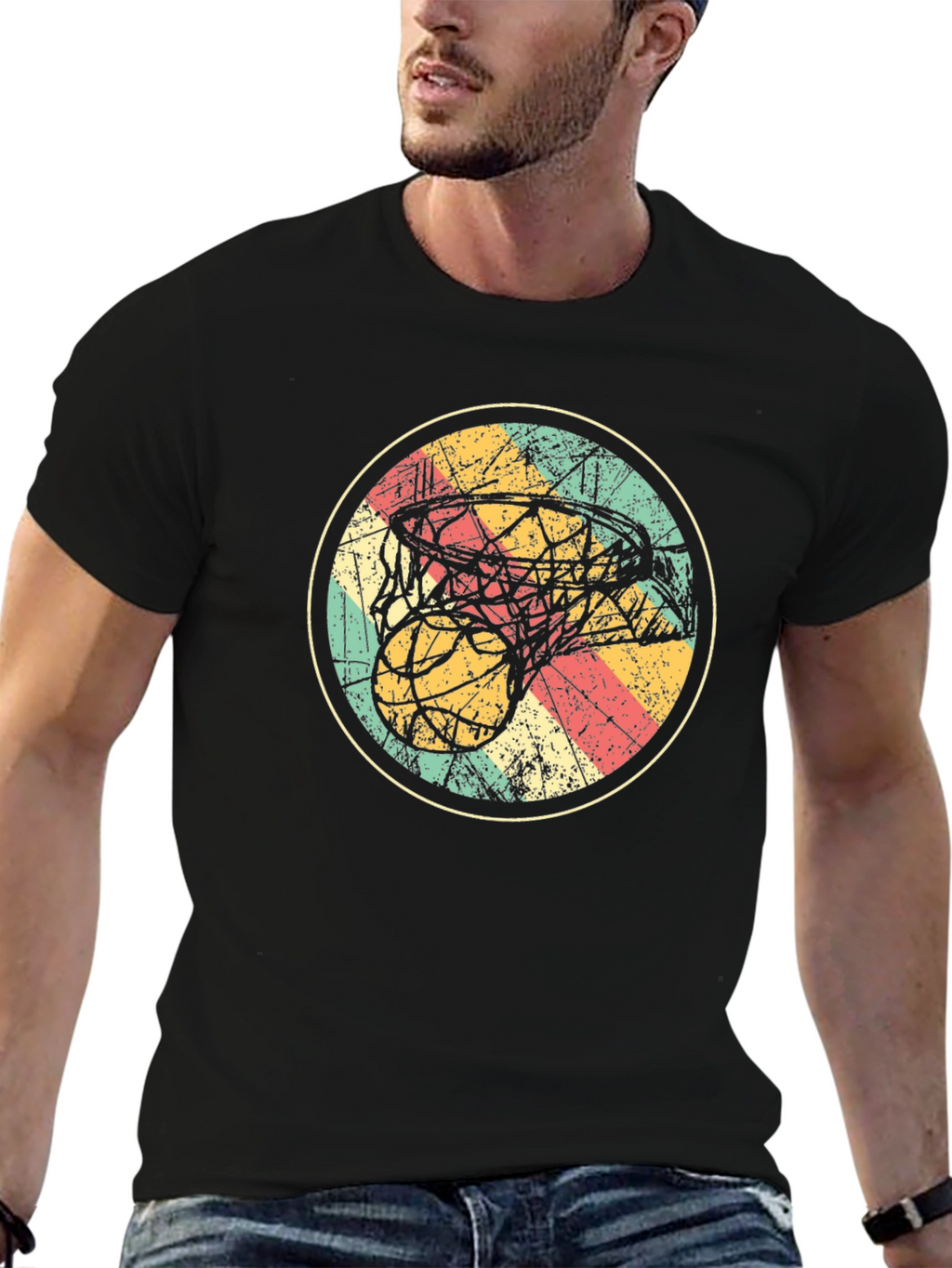 Retro Basketball Graphic Tee