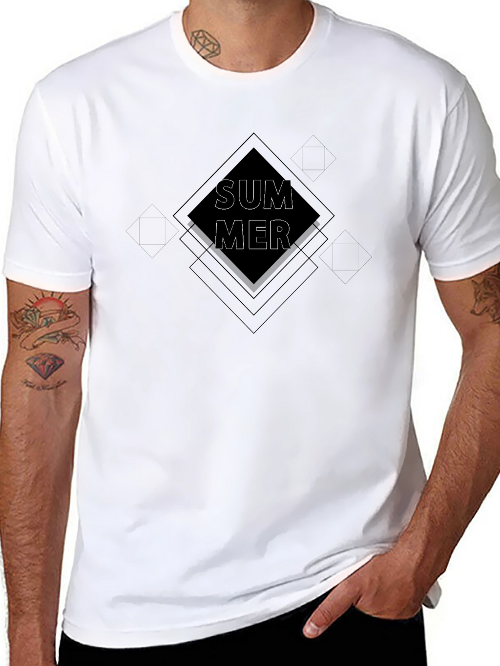Summer Graphic T-Shirt - Cool Black Tee