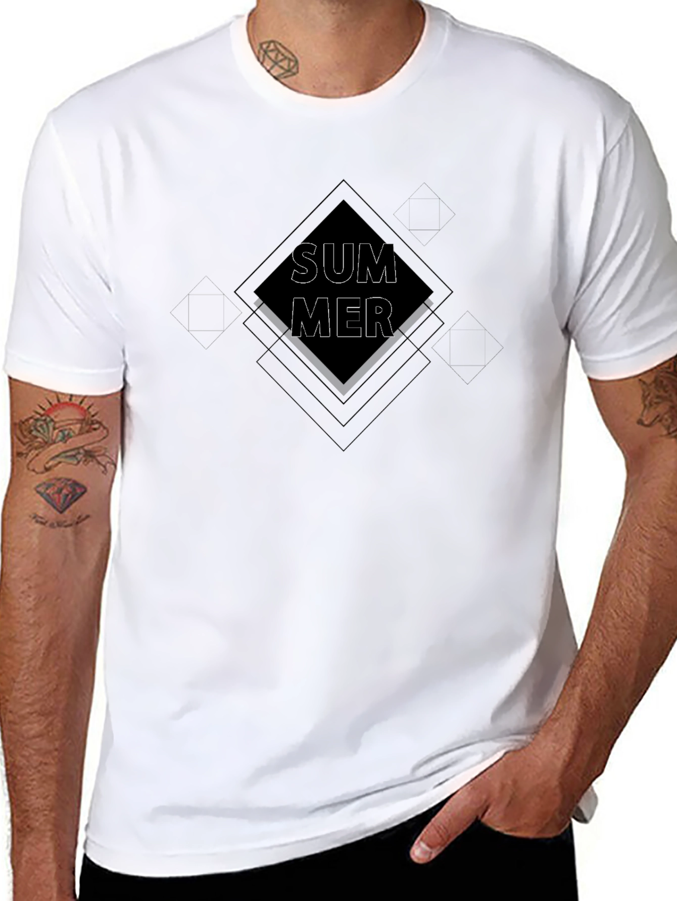 Summer Graphic T-Shirt - Cool Black Tee