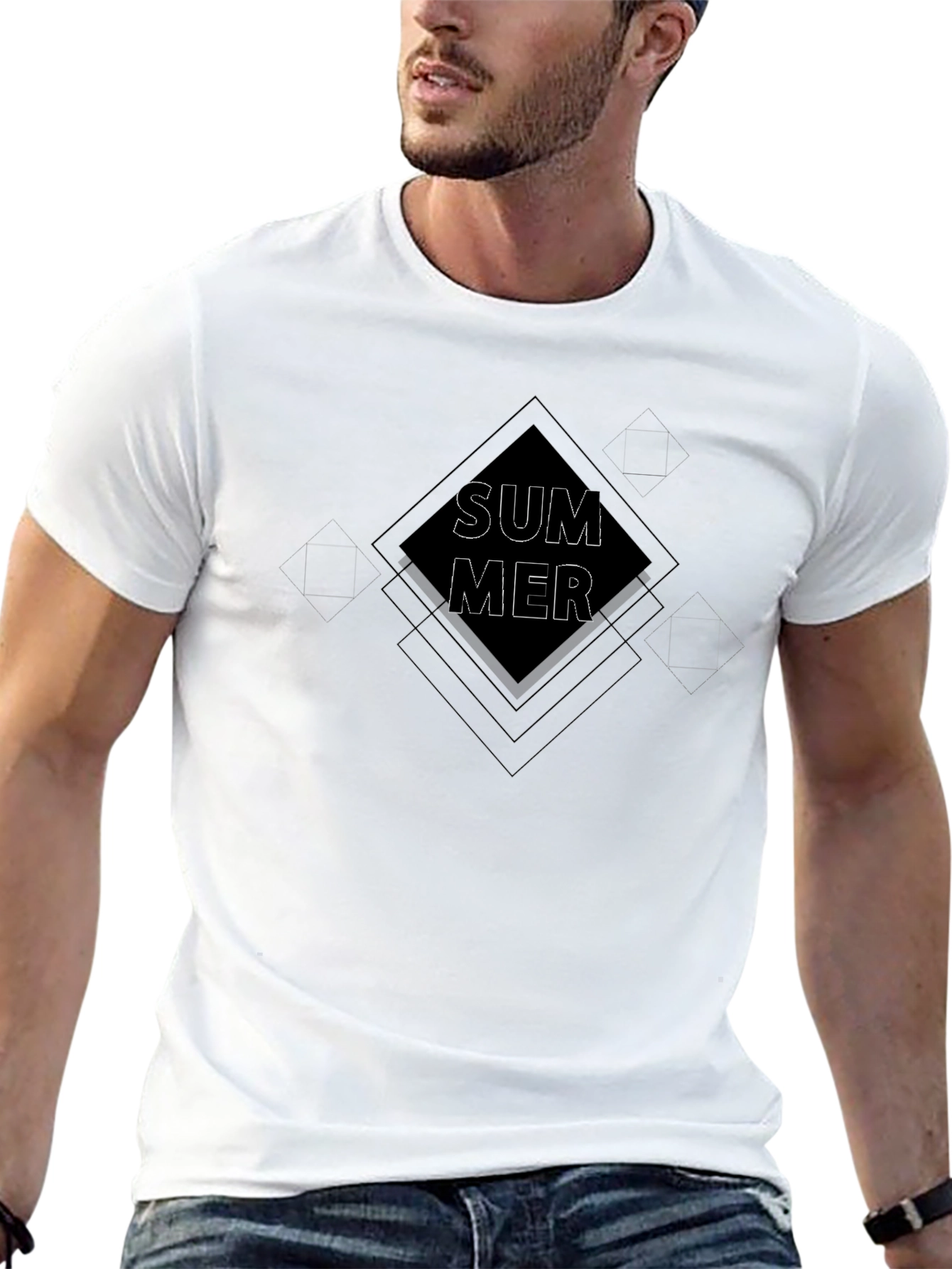 Summer Graphic T-Shirt - Cool Black Tee