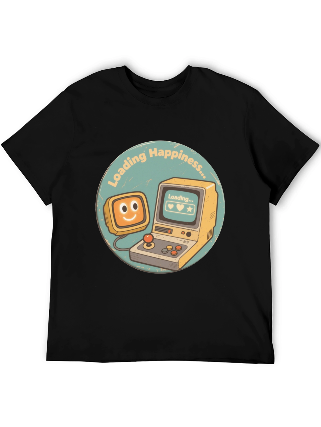 Loading Happiness T-Shirt - Retro Gamer Style