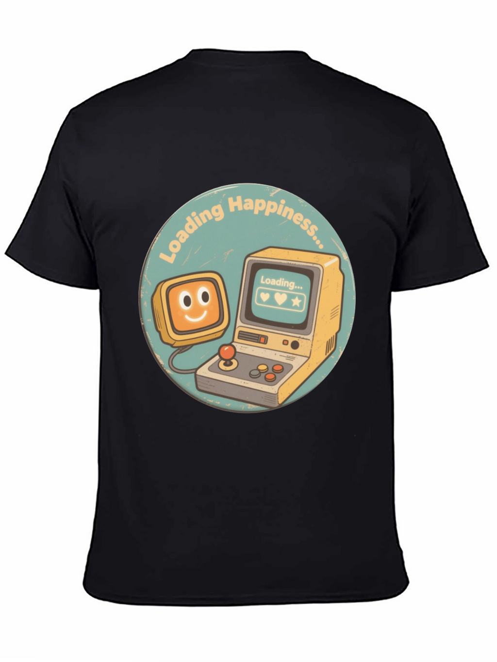 Loading Happiness T-Shirt - Retro Gamer Style